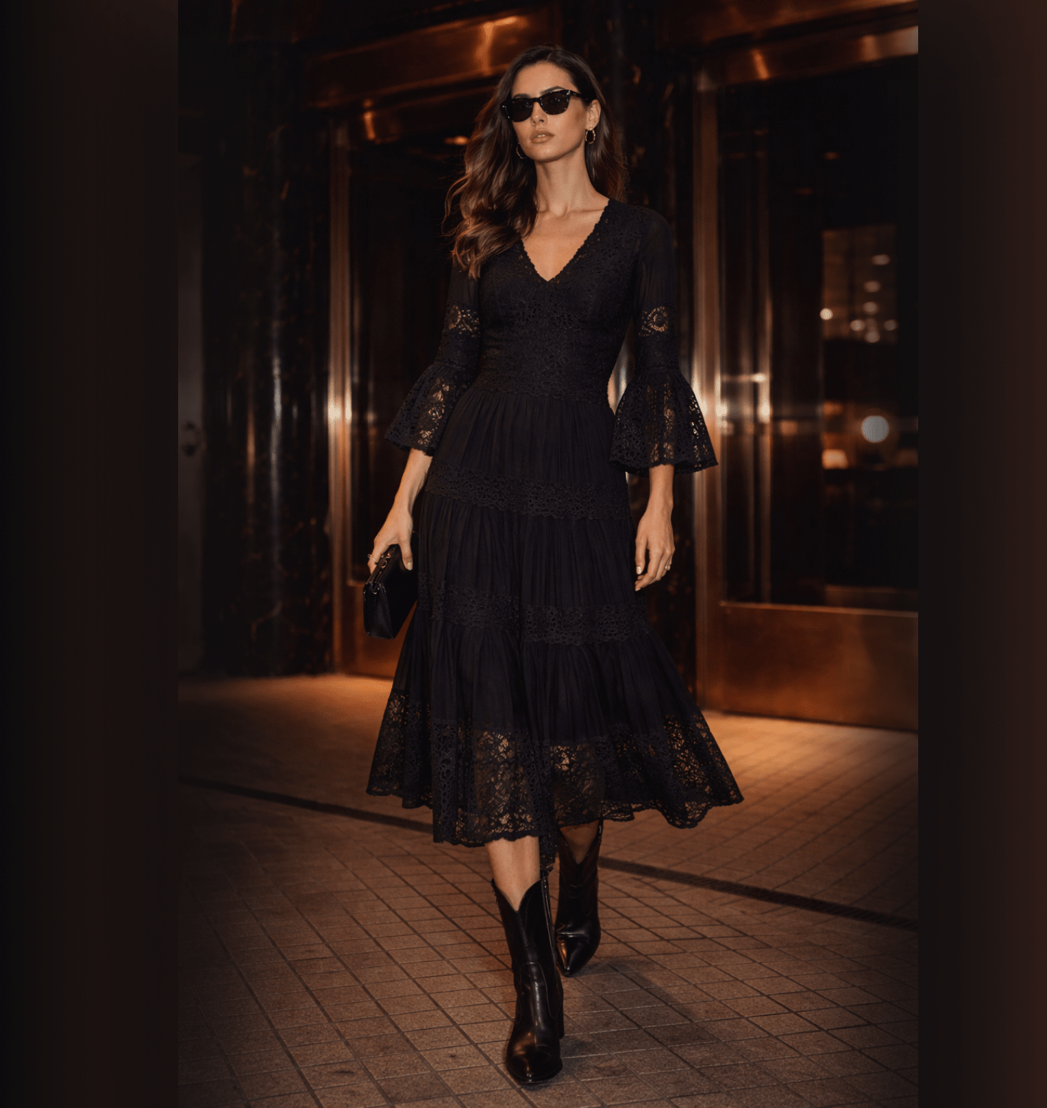 long modest dress Prom with Long Sleeves Color:Red cat:Slides How To Sew A