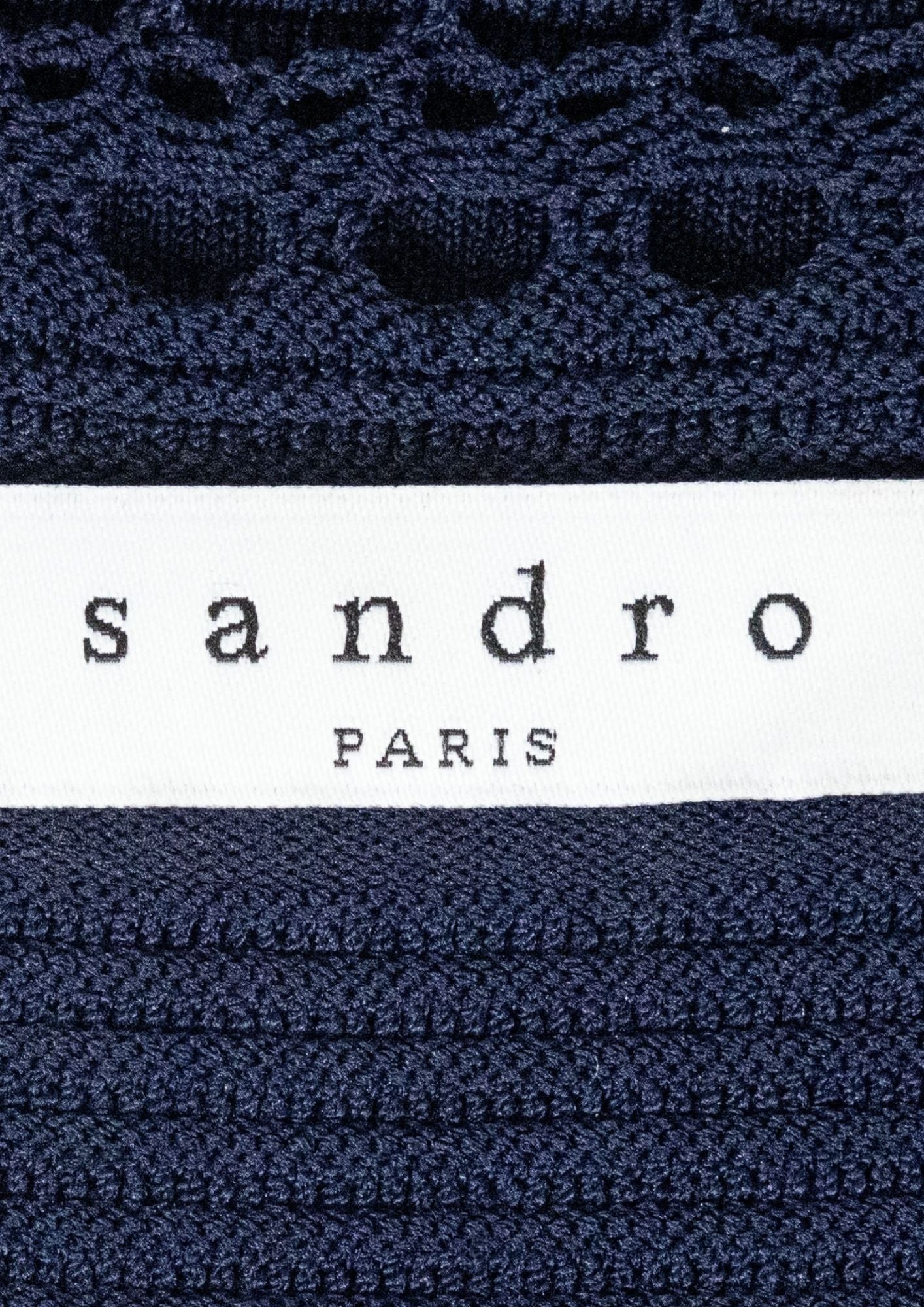 Sandro Paris Navy Blue Dress
