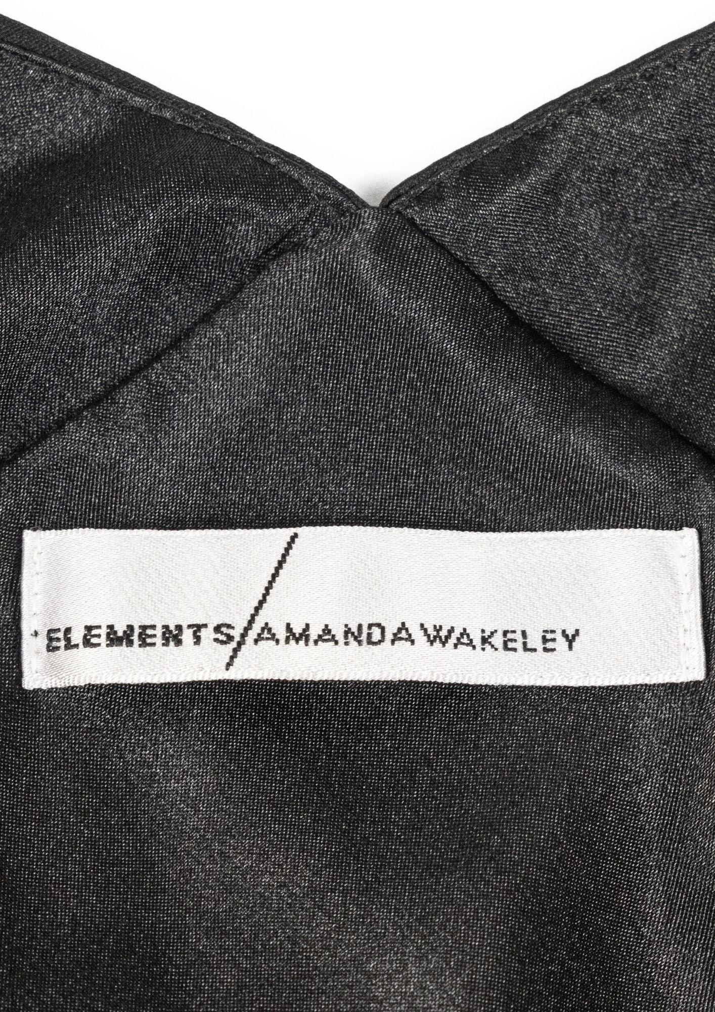 Amanda Wakeley Black Spaghetti Strap Gown - Reloved - Timeless Styles