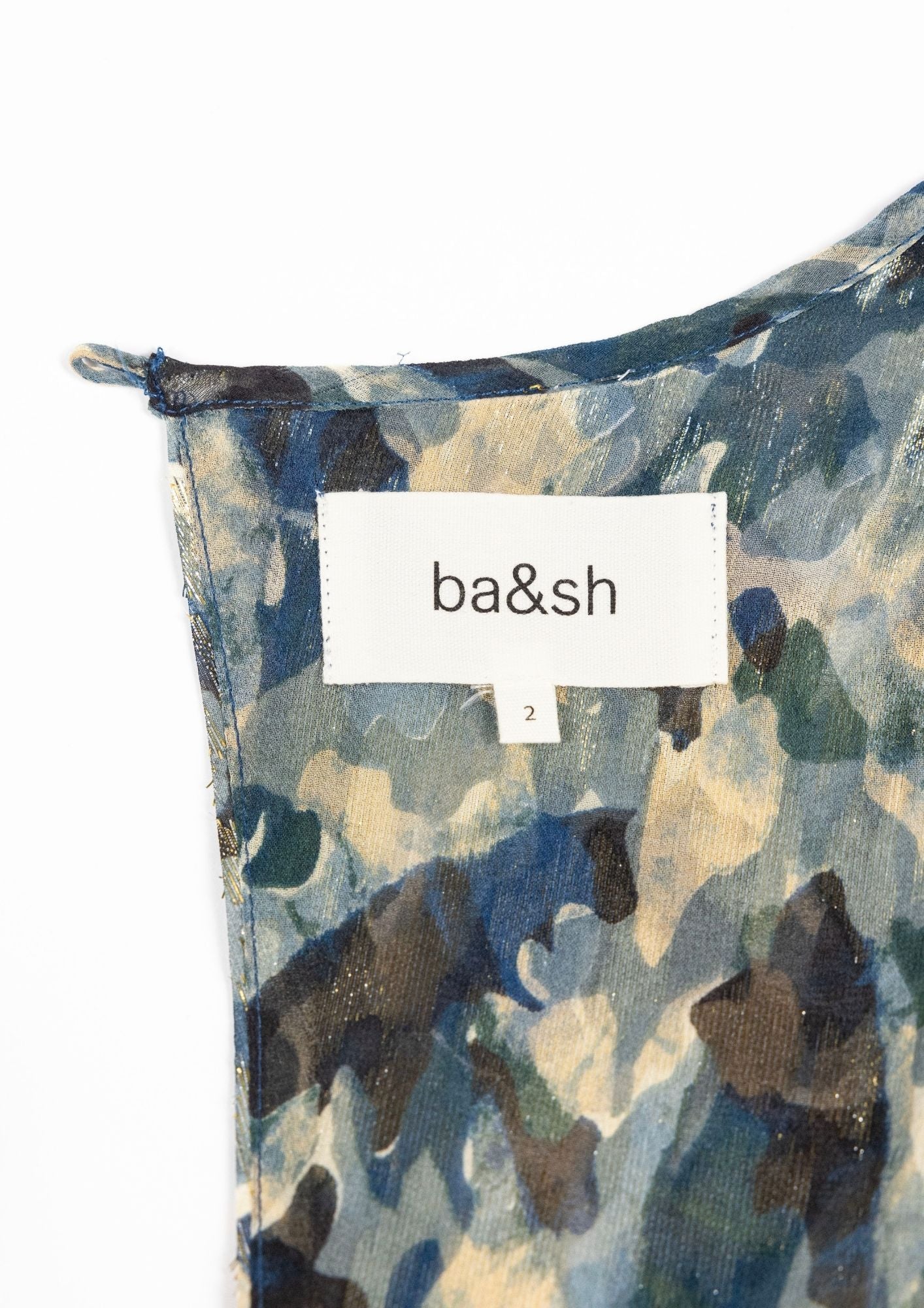 ba&sh Metallic Print Maxi Dress - Reloved - Timeless Styles