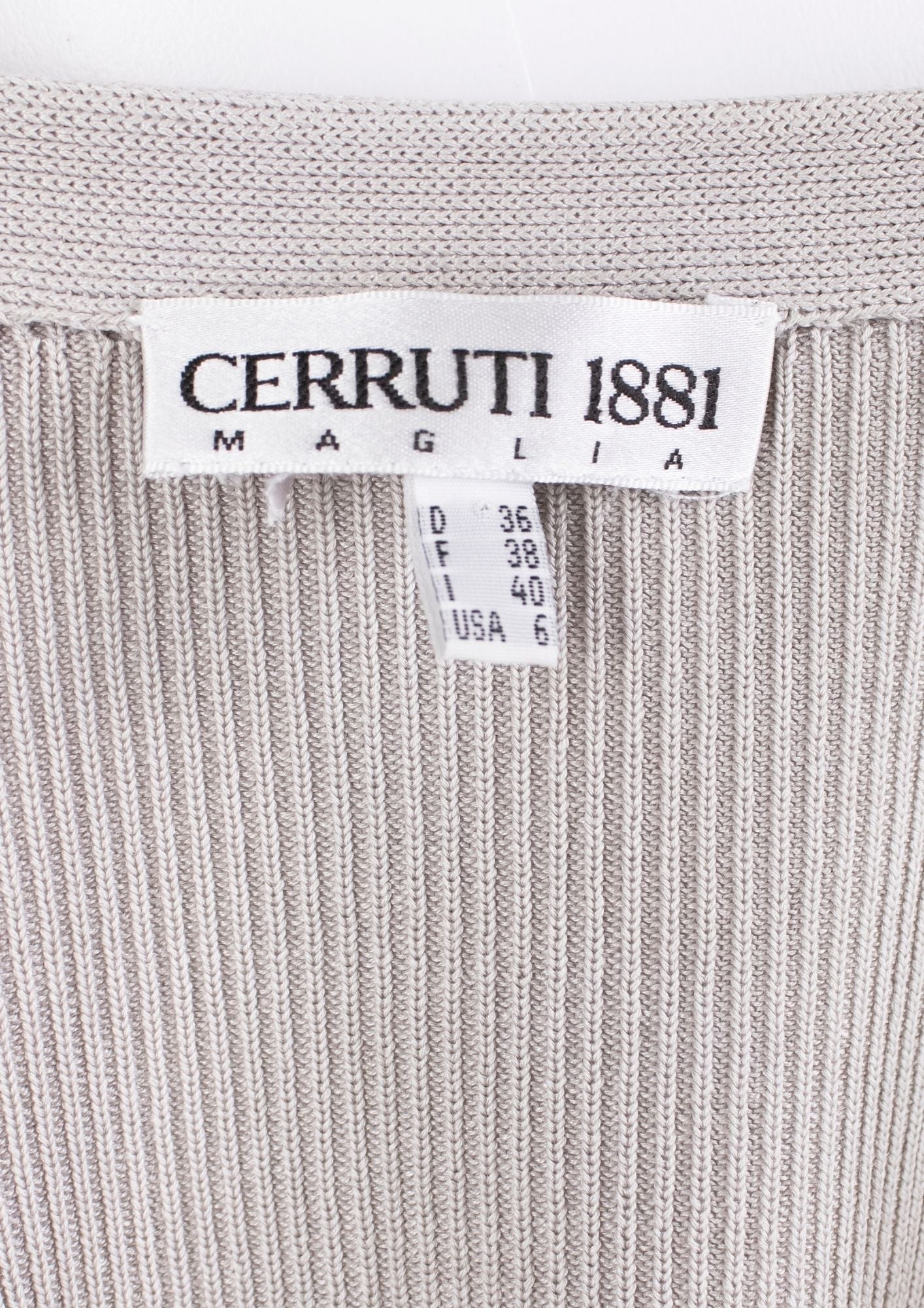 Cerruti 1881 Ribbed Cardigan - Reloved - Timeless Styles