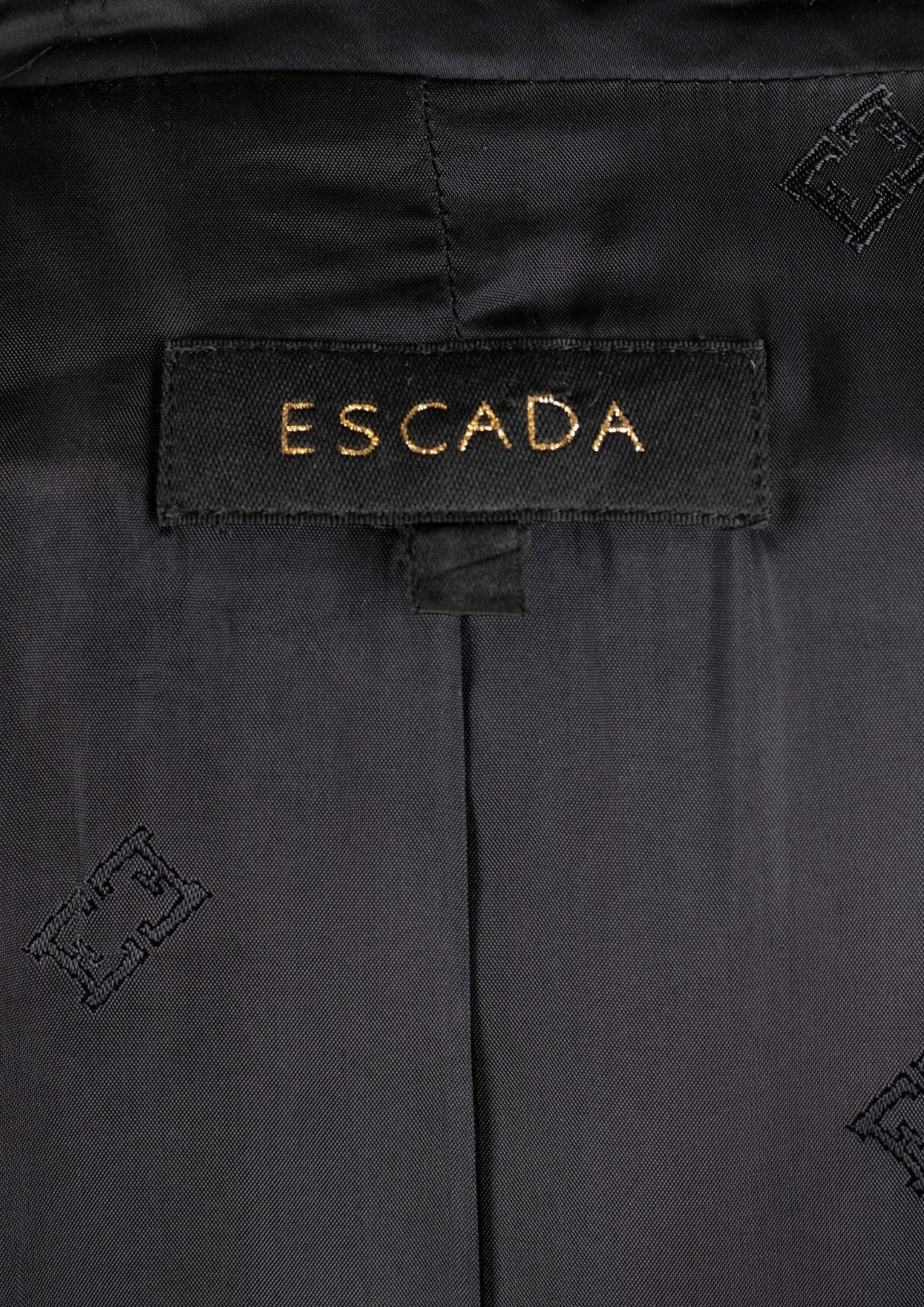 Escada Black Button - Up Coat - Reloved - Timeless Styles