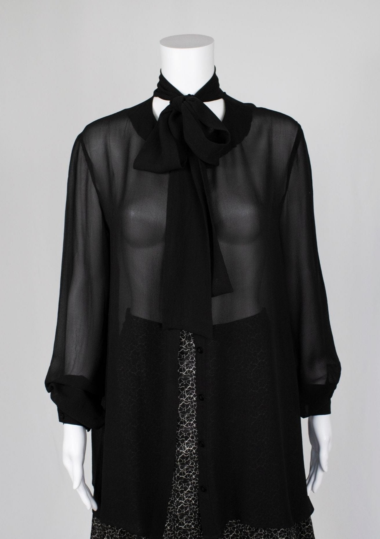 Joseph Black Sheer Top - Reloved - Timeless Styles