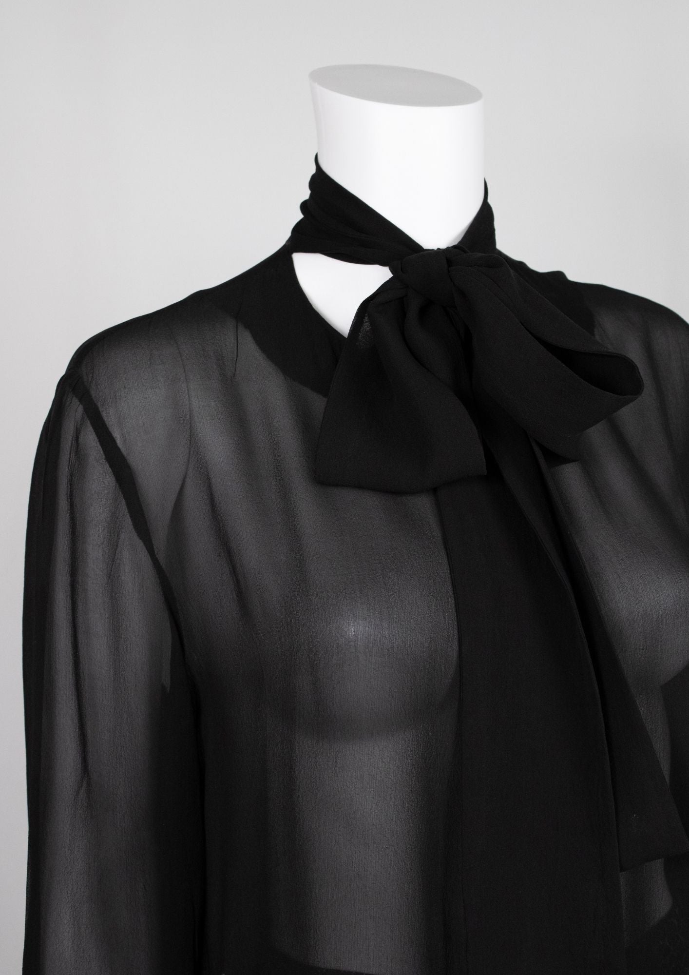 Joseph Black Sheer Top - Reloved - Timeless Styles