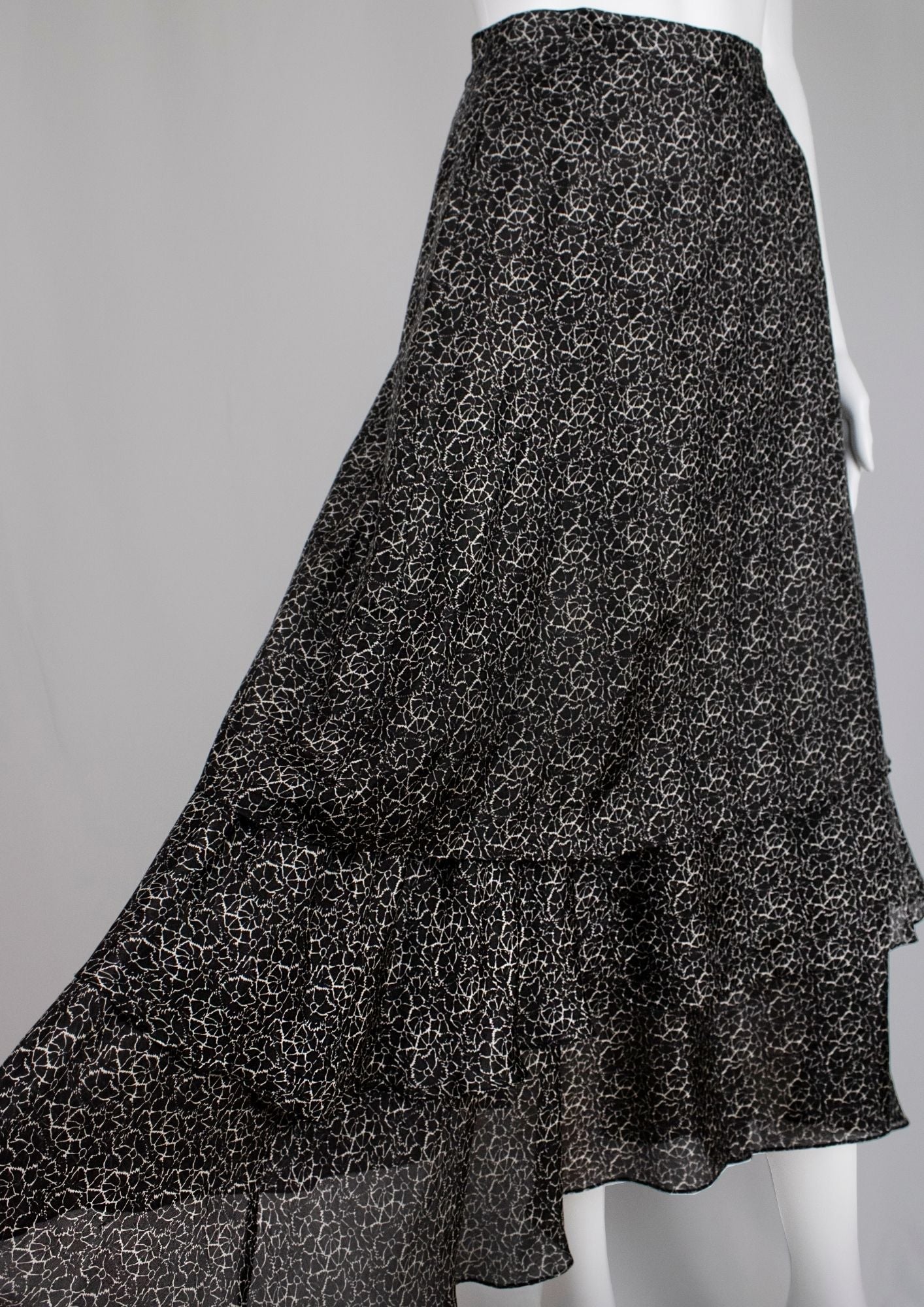 Joseph Printed Frilled Skirt - Reloved - Timeless Styles