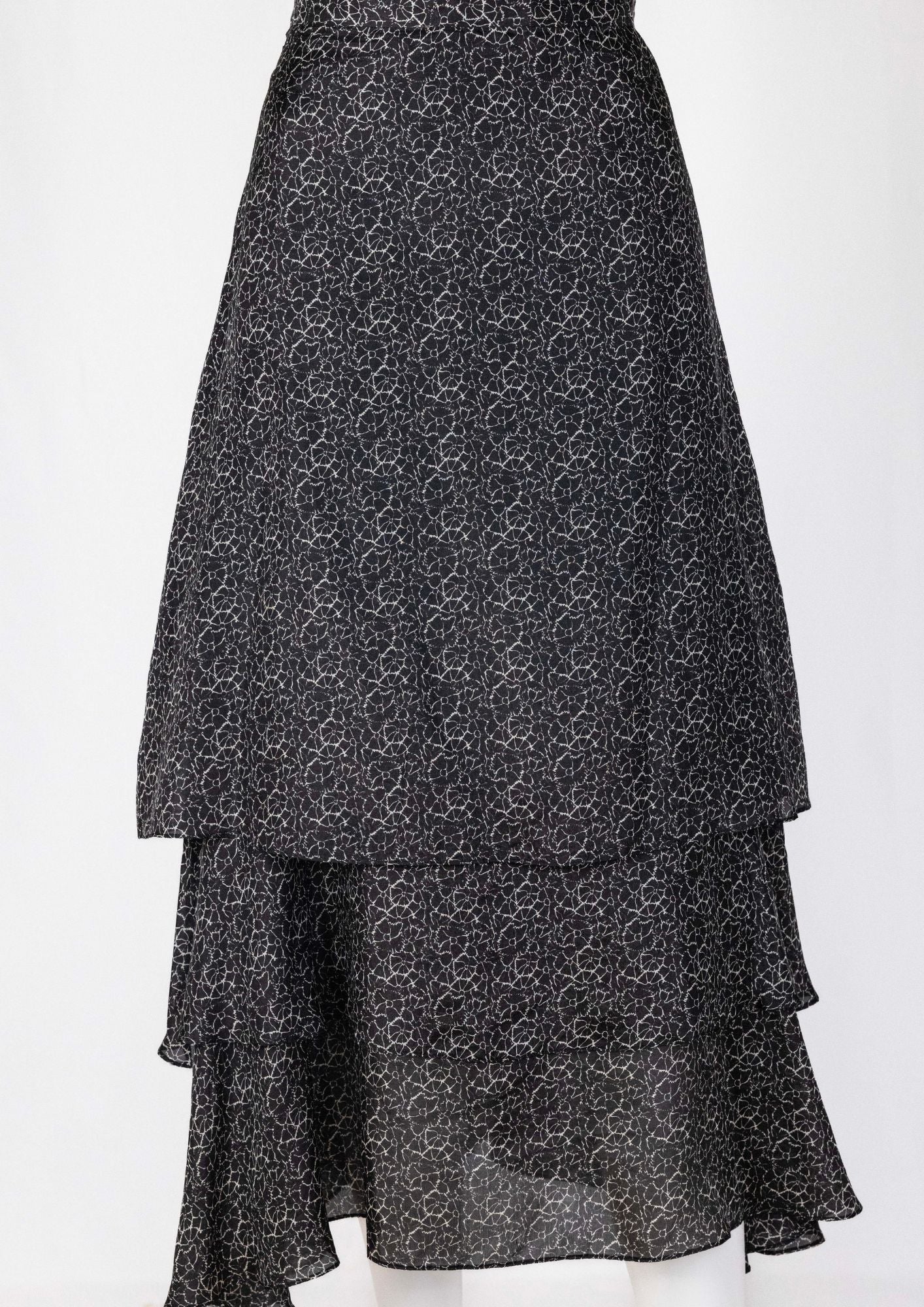 Joseph Printed Frilled Skirt - Reloved - Timeless Styles