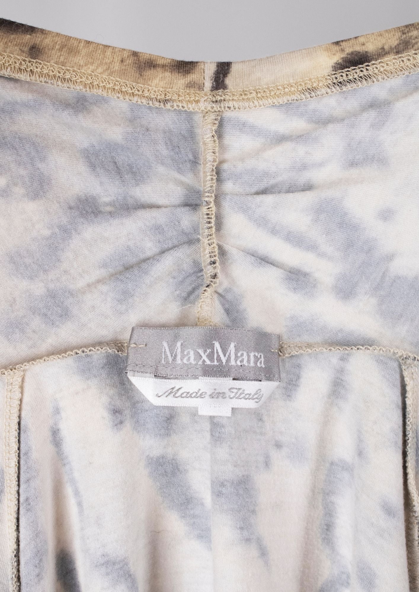 Max Mara Animal Print Draped Top - Reloved - Timeless Styles