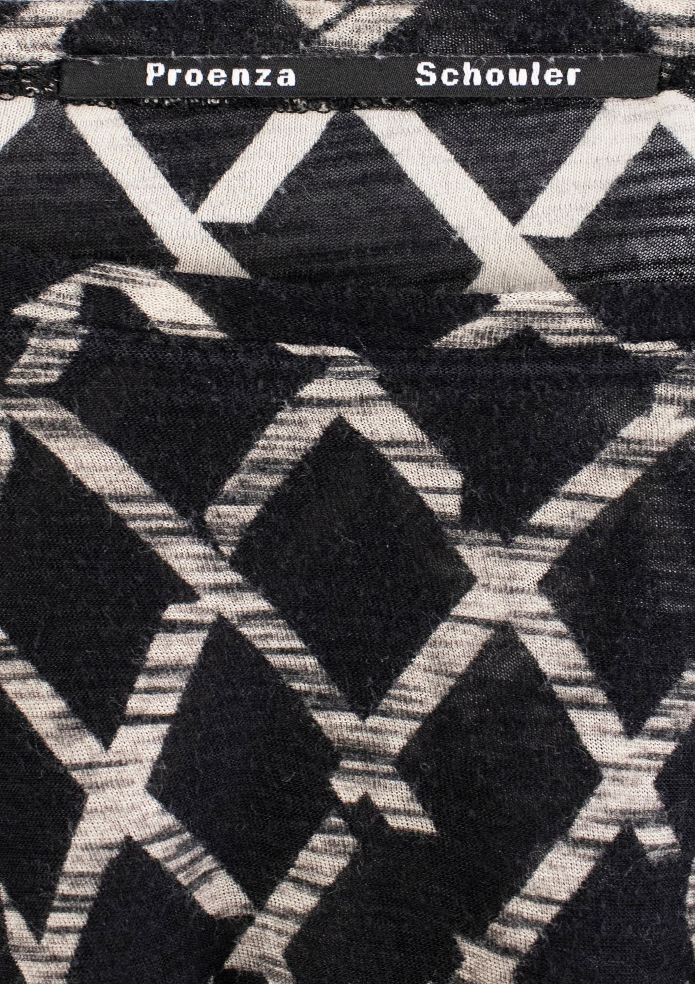 Proenza Schouler Black and White Geometric Top - Reloved - Timeless Styles