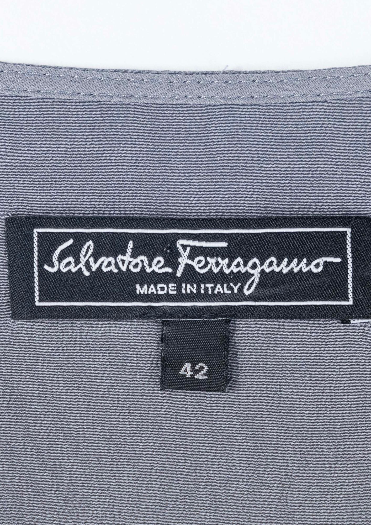 Salvatore Ferragamo Grey Top - Reloved - Timeless Styles
