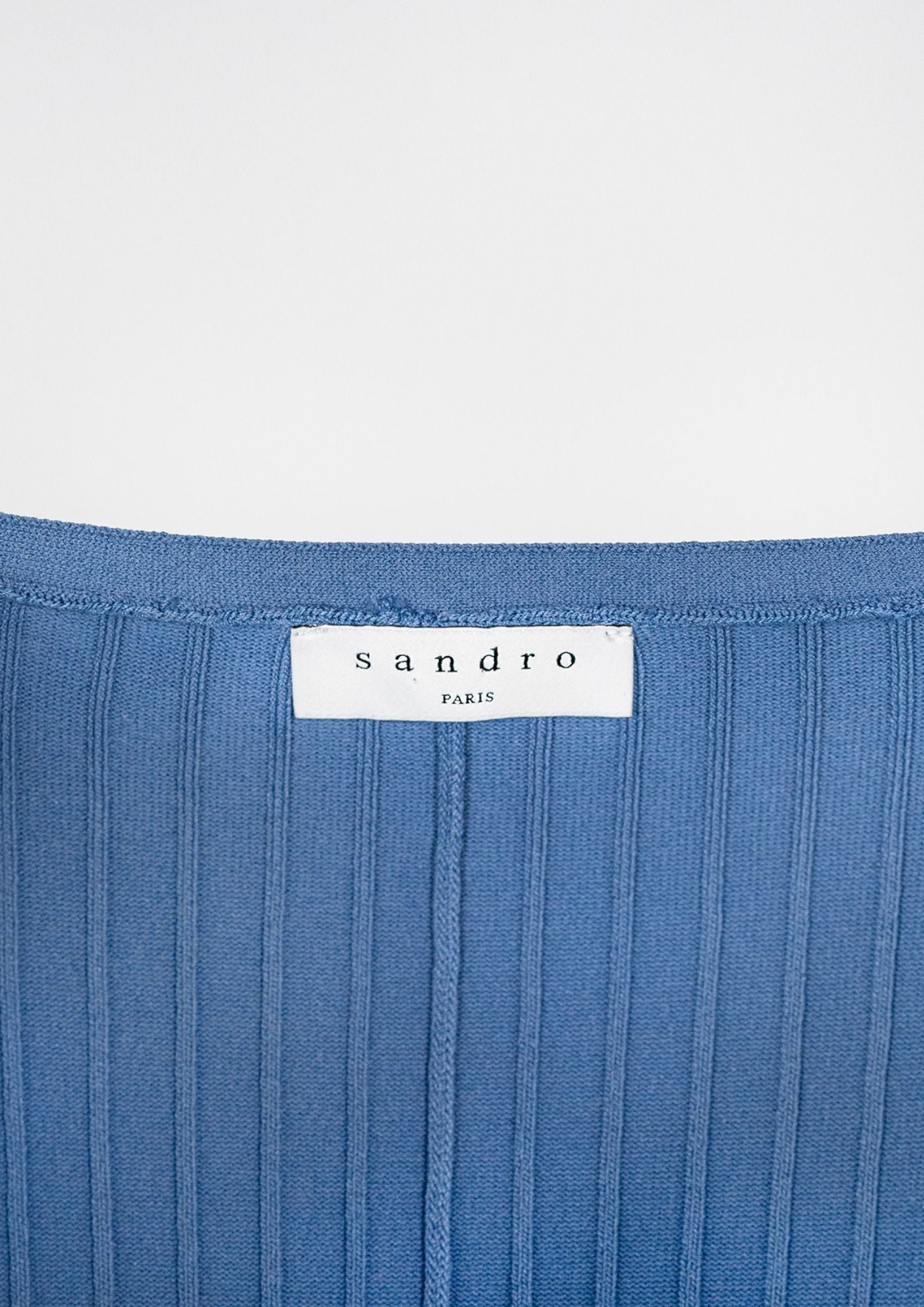 Sandro Paris Buttoned Blue Dress - Reloved - Timeless Styles