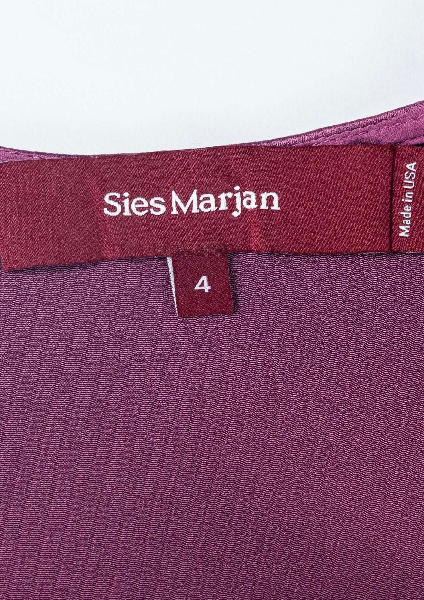 Sies Marjan Plum Satin Top - Reloved - Timeless Styles