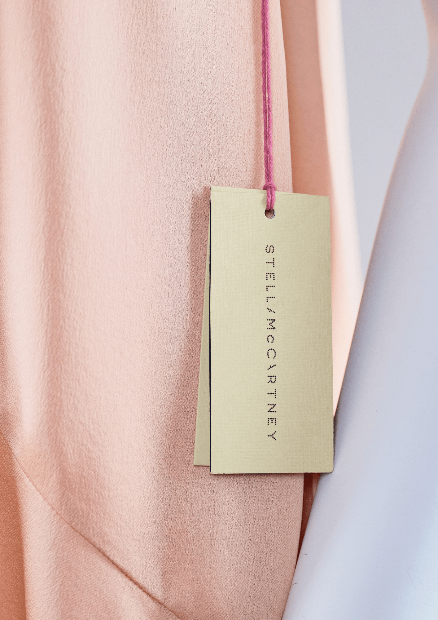 Stella McCartney Peach Silk Asymmetrical Dress - Reloved - Timeless Styles