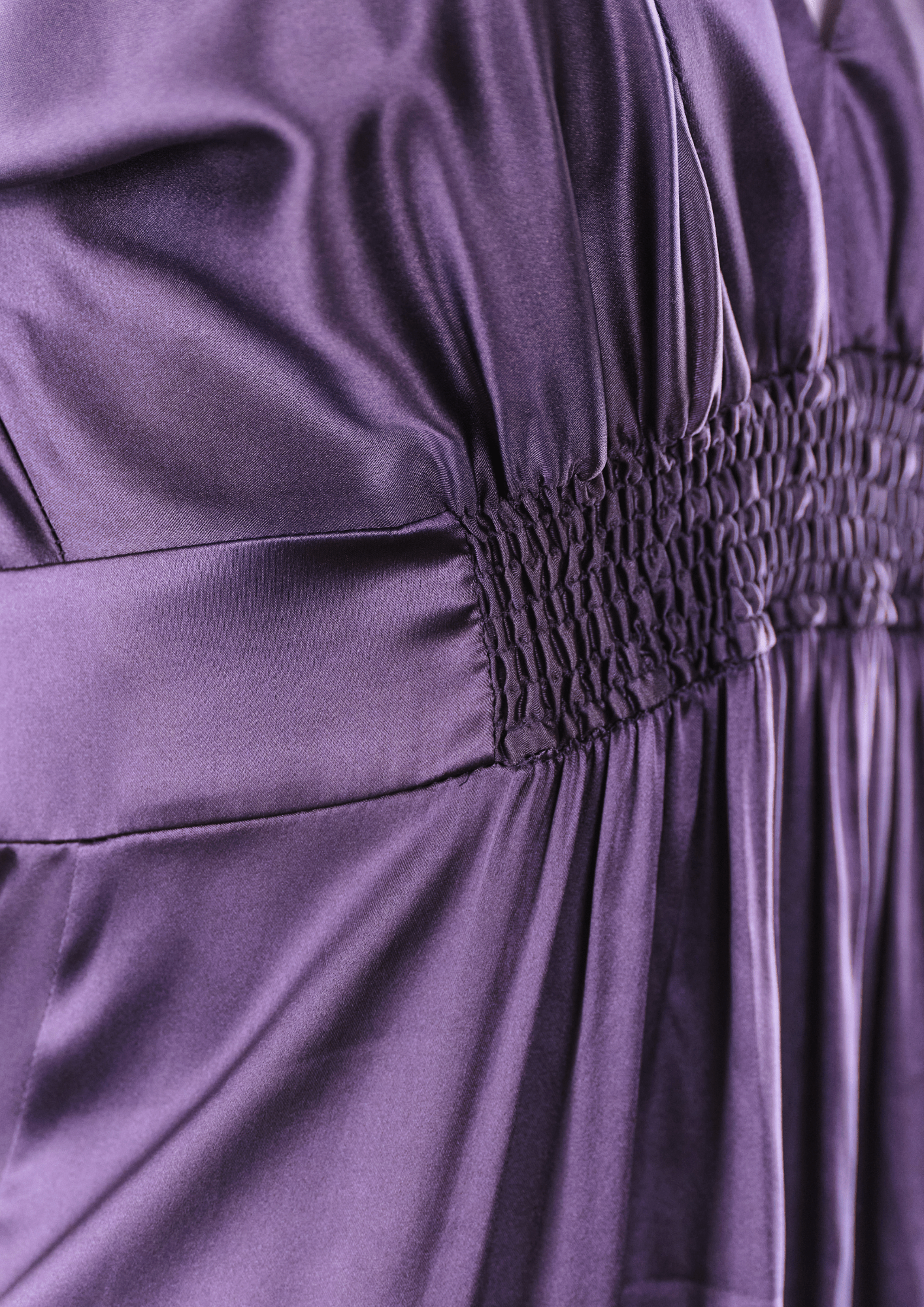 Vera Wang Deep Purple Satin Dress - Reloved - Timeless Styles