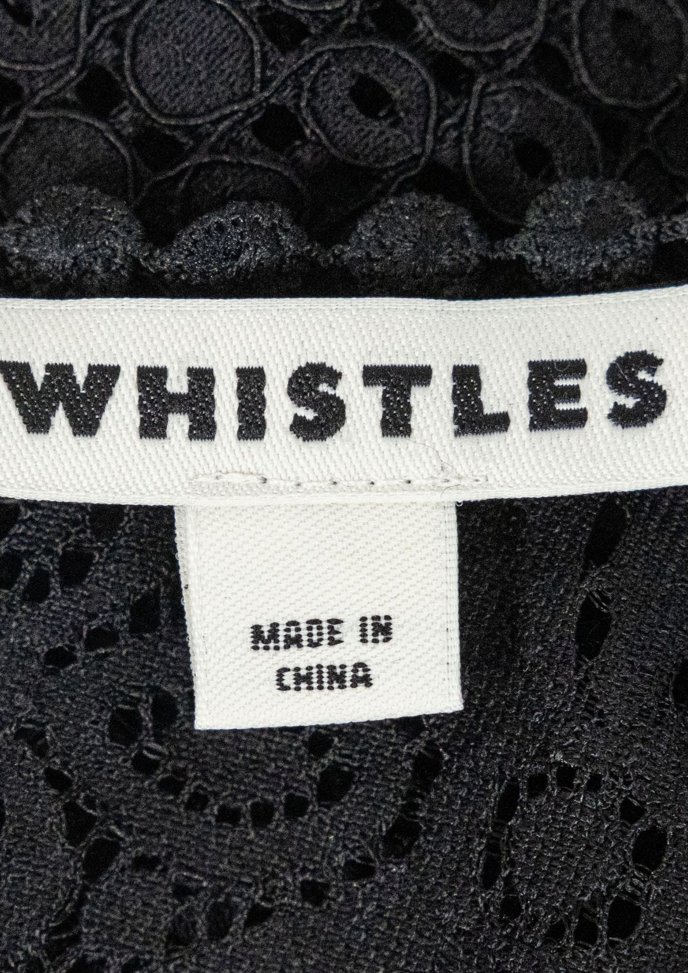 Whistles Black Lace Dress - Reloved - Timeless Styles