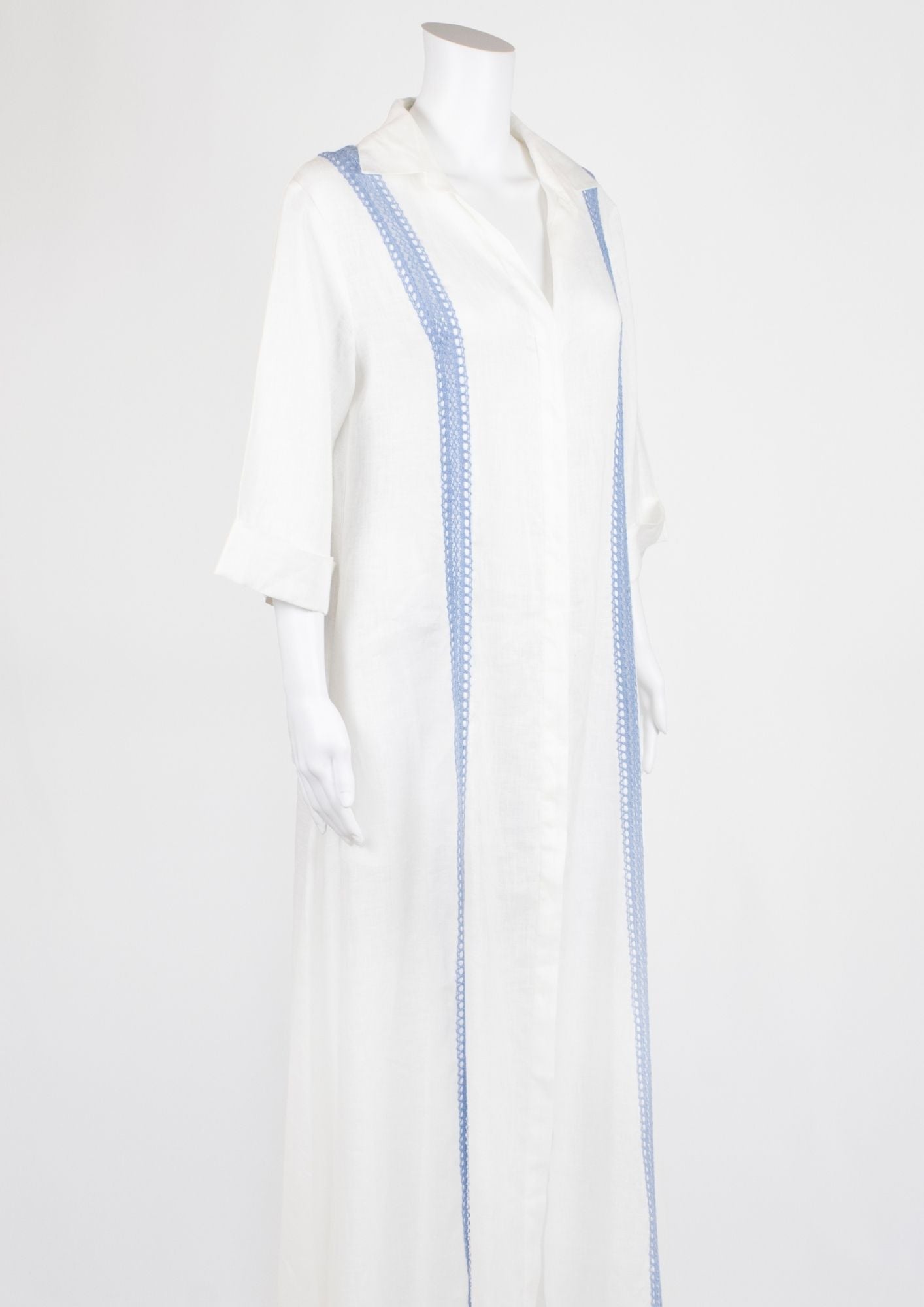 A Mere Co. Resort Linen Shirt Dress - Reloved - Evening and Occasion Wear