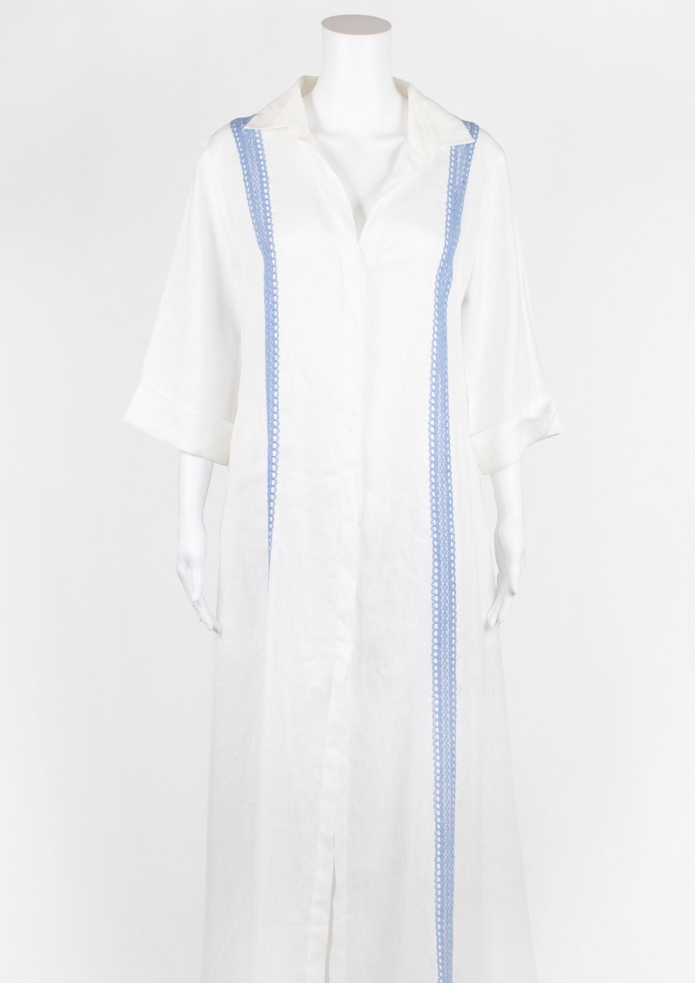A Mere Co. Resort Linen Shirt Dress - Reloved - Evening and Occasion Wear