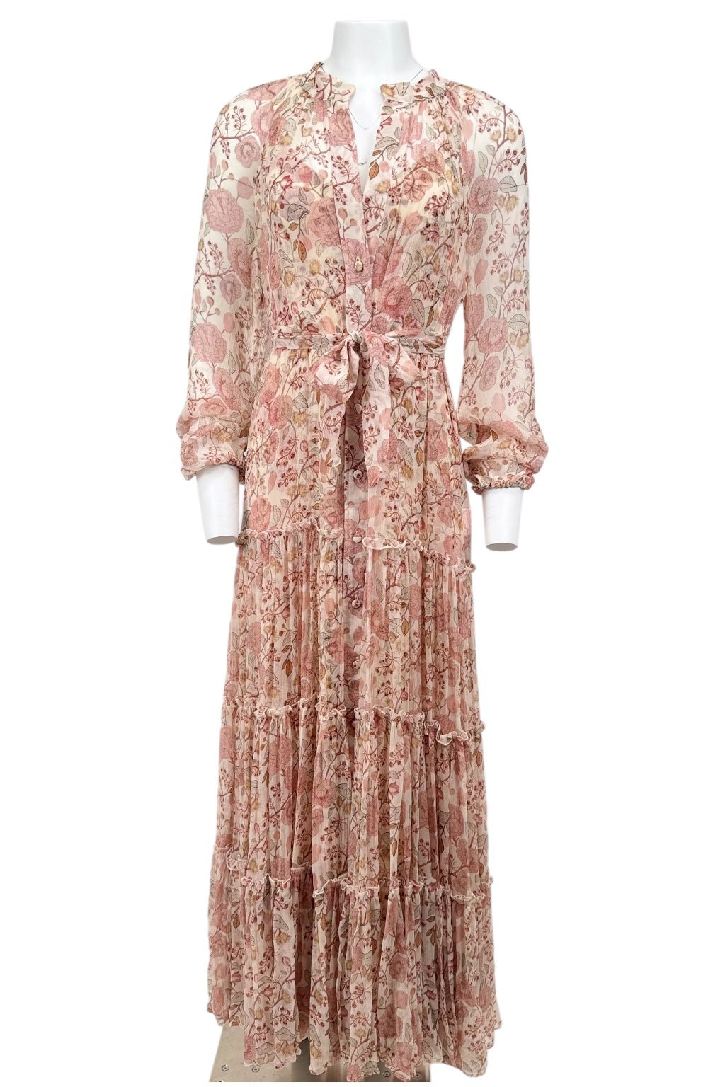 Alessia Zamattio Coral Printed Dress - Reloved - Evening and Occasion Wear