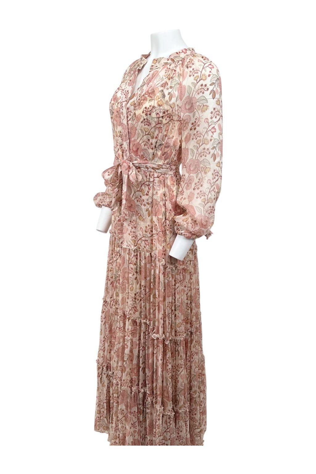 Alessia Zamattio Coral Printed Dress - Reloved - Evening and Occasion Wear
