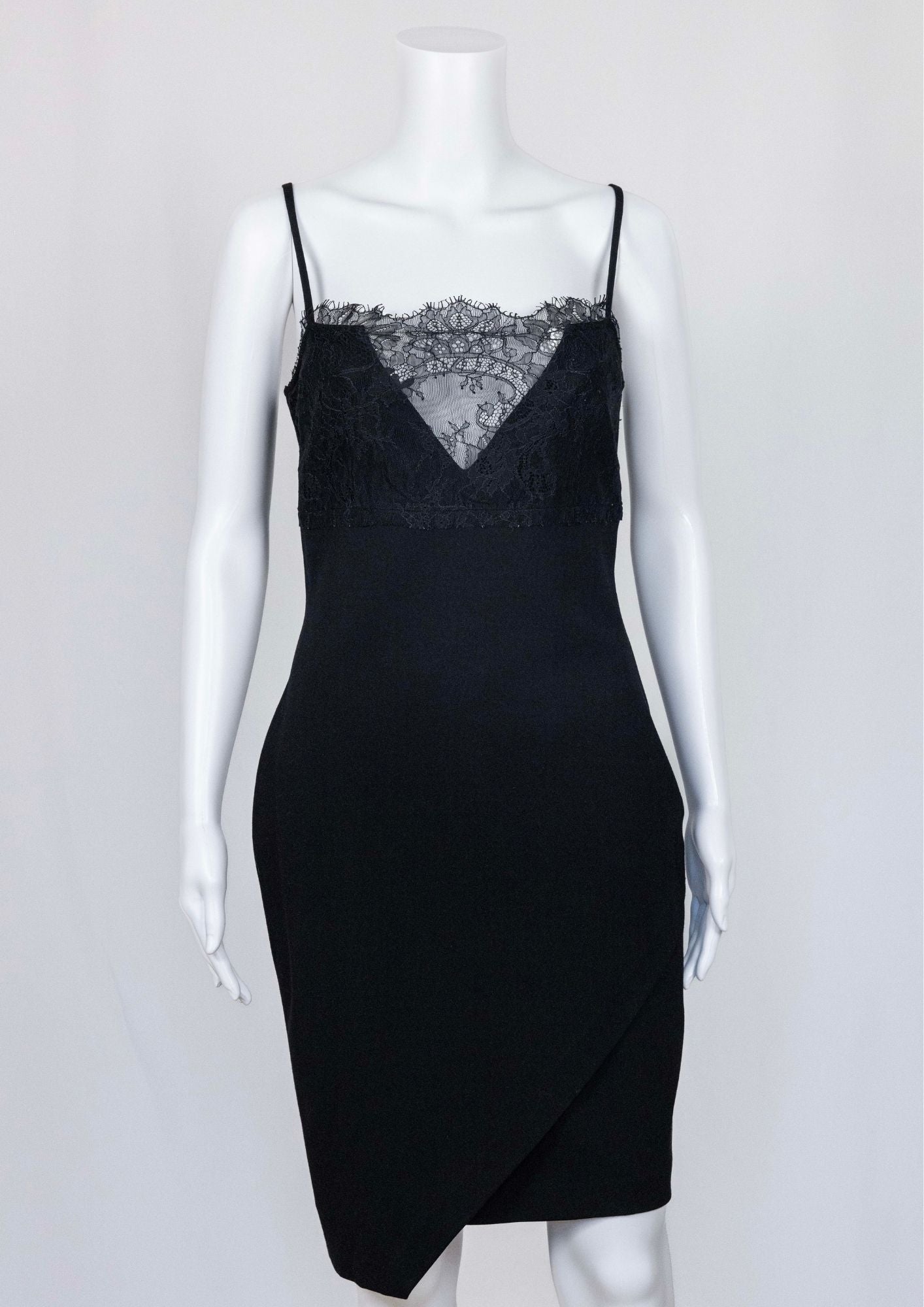 Black Lace Slip Dress - Reloved - Timeless Styles