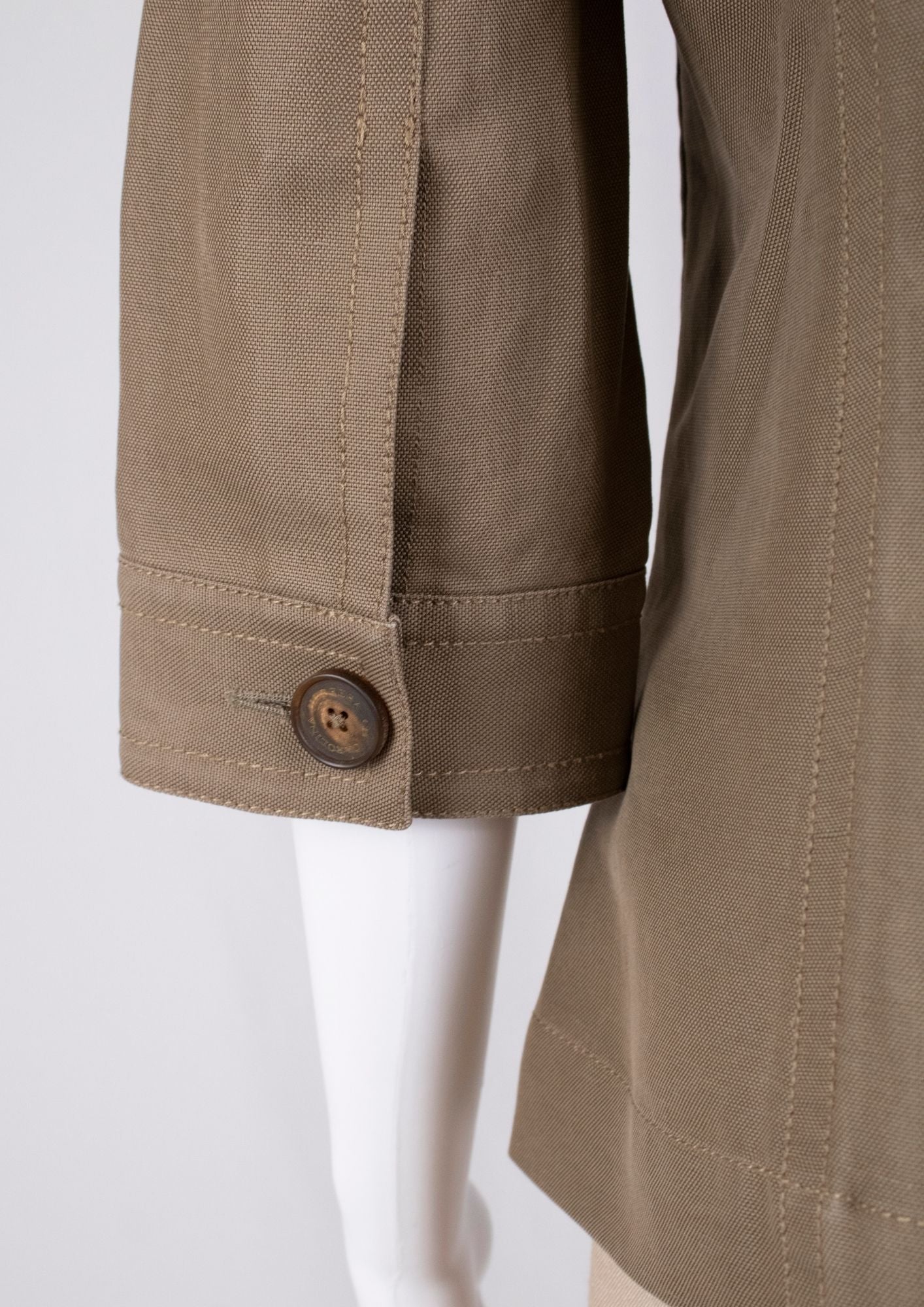 Carolina Herrera Khaki Utility Jacket - Reloved - Timeless Styles