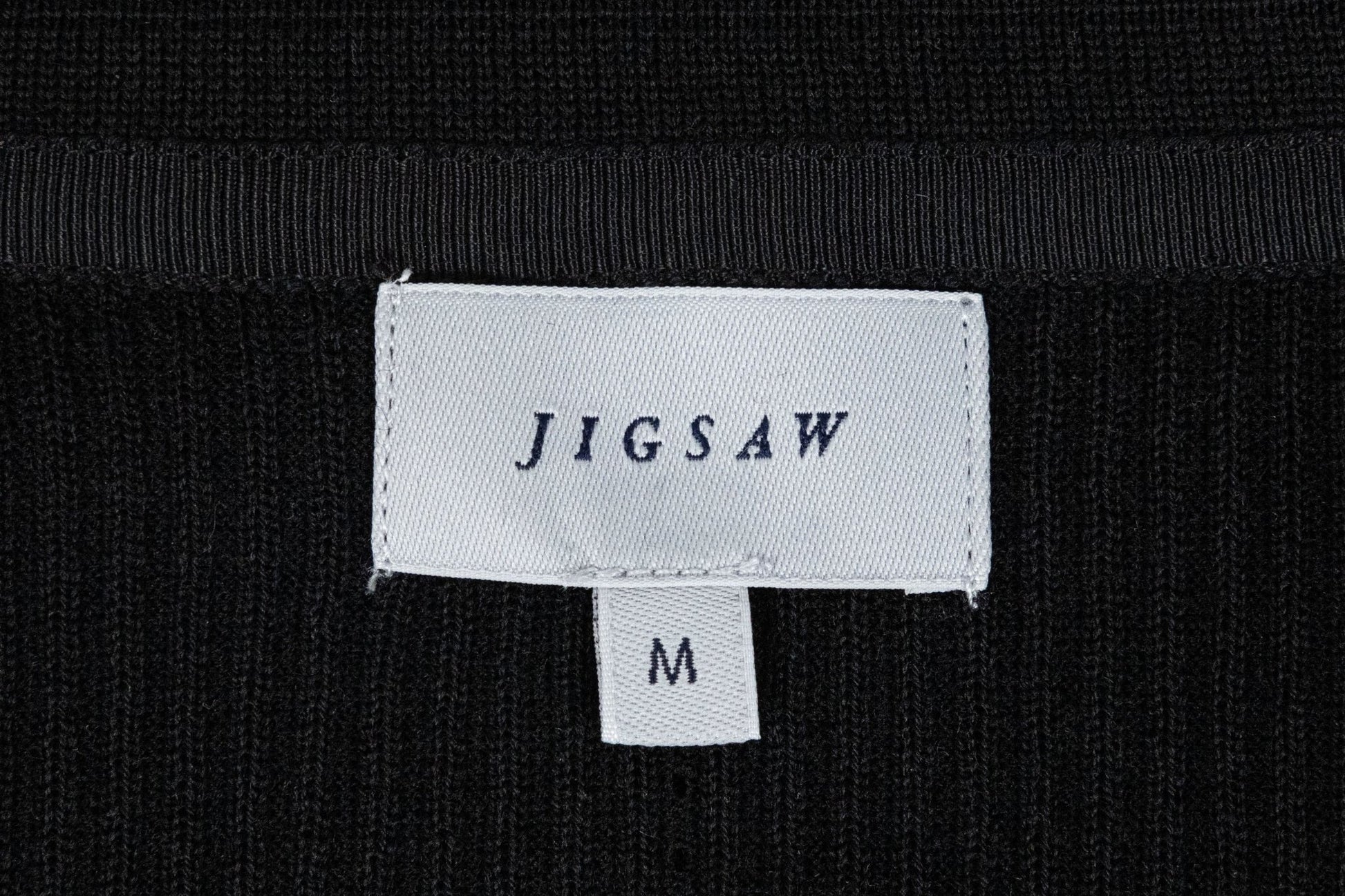 Jigsaw Collared Black Top - Reloved - Timeless Styles