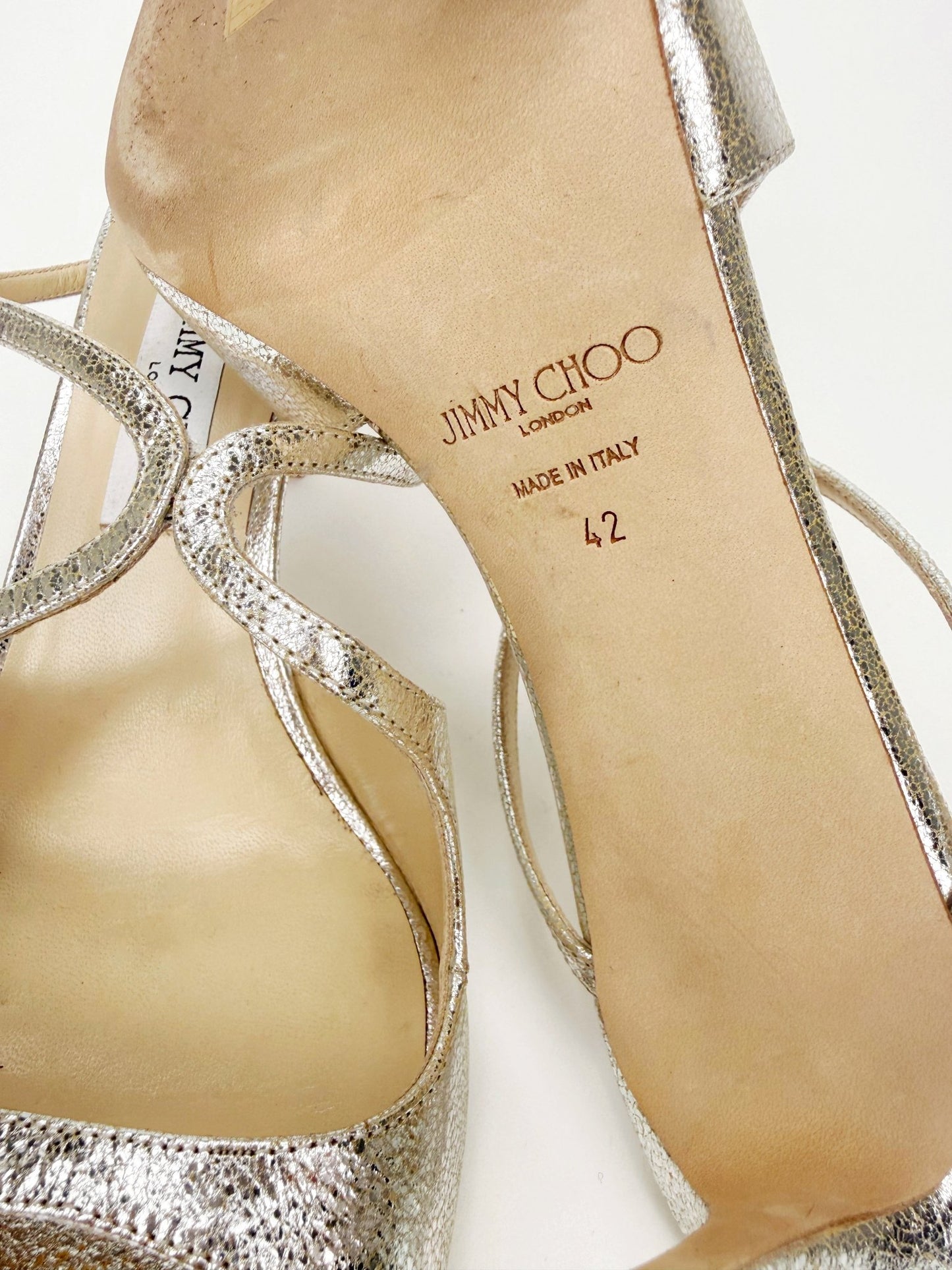 Jimmy Choo Silver Leather Mules - Reloved - Timeless Styles