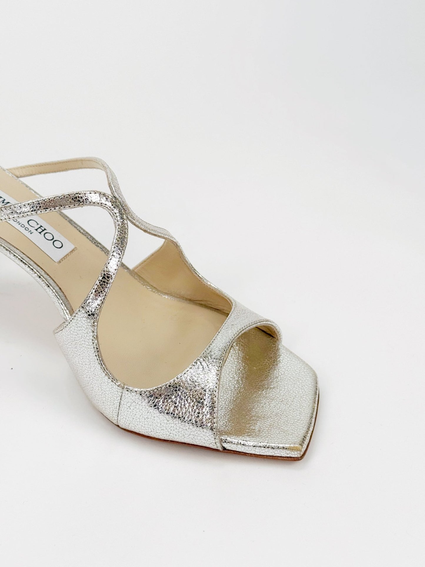 Jimmy Choo Silver Leather Mules - Reloved - Timeless Styles