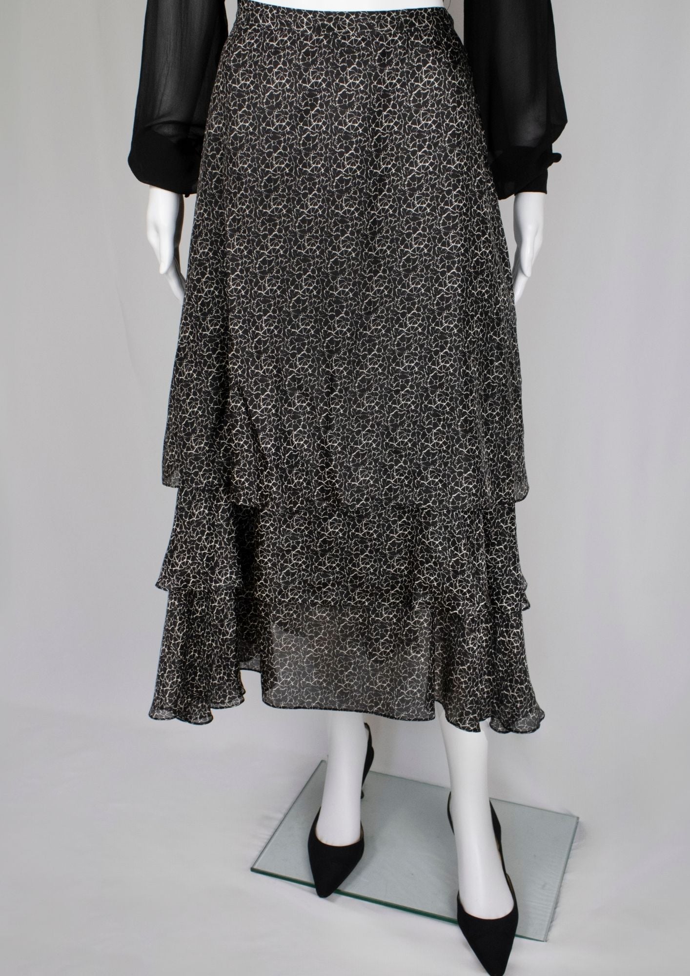 Joseph Printed Frilled Skirt - Reloved - Timeless Styles