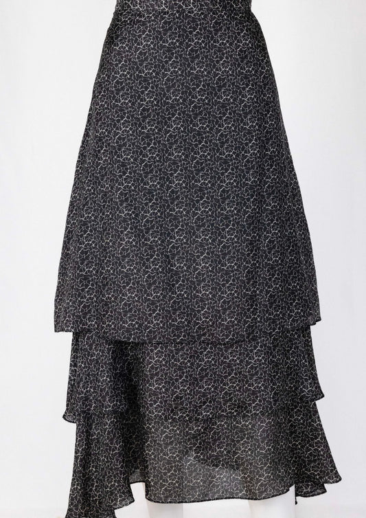 Joseph Printed Frilled Skirt - Reloved - Timeless Styles