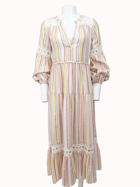 Lemlem Multicoloured Midi Dress - Reloved - Evening and Occasion Wear