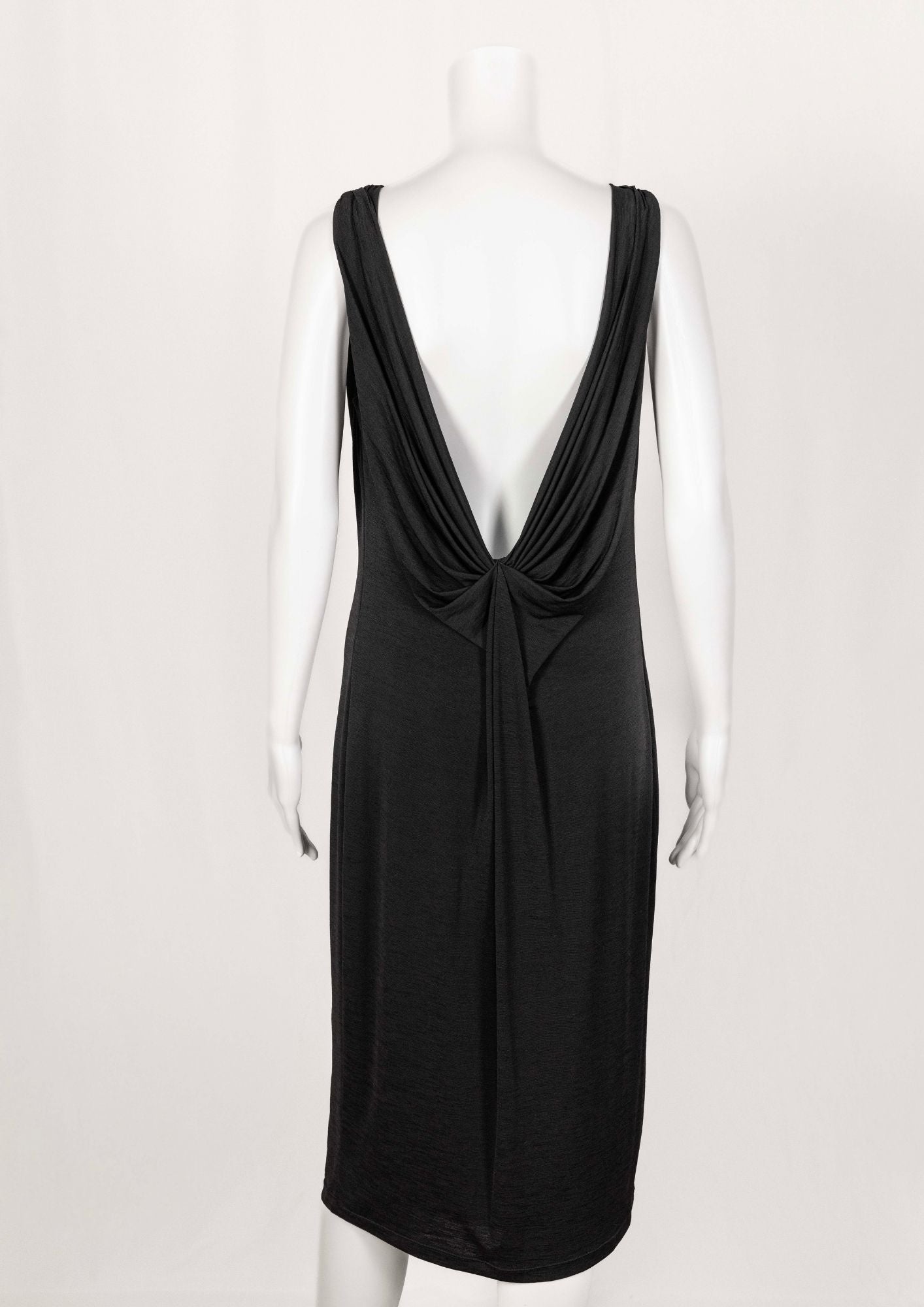 Leon Max Limited Edition Black Draped Back Dress - Reloved - Timeless Styles