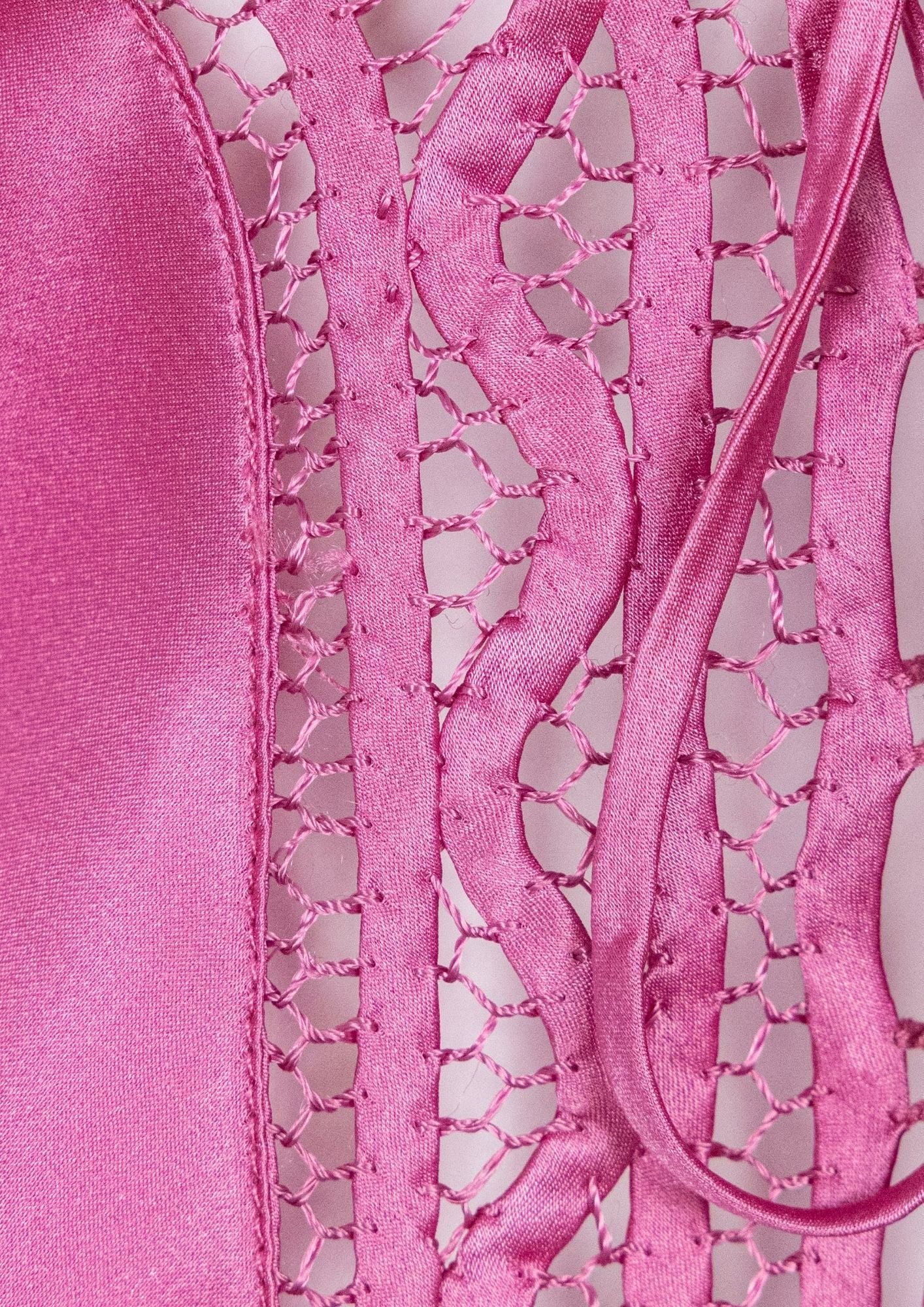 Marjolaine Pink Lace Slip Dress - Reloved - Timeless Styles