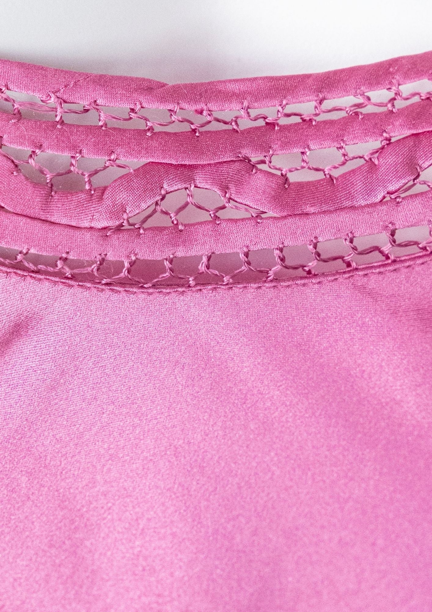 Marjolaine Pink Lace Slip Dress - Reloved - Timeless Styles