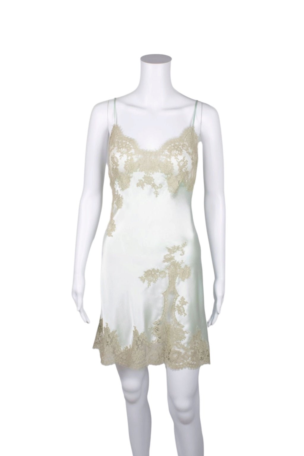 Marjolaine Silk & Lace Slip Dress - Reloved - Evening and Occasion Wear