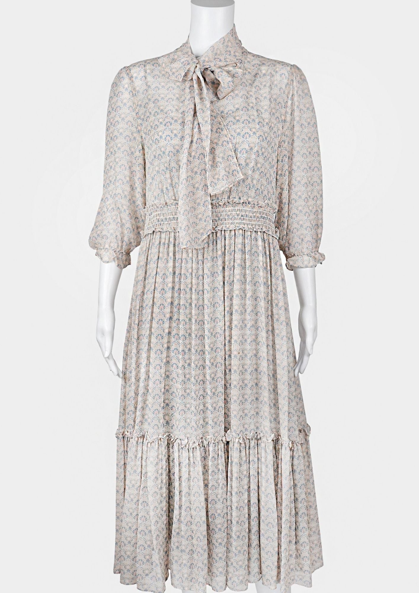 Piazza Castello Printed Silk Dress - Reloved - Timeless Styles