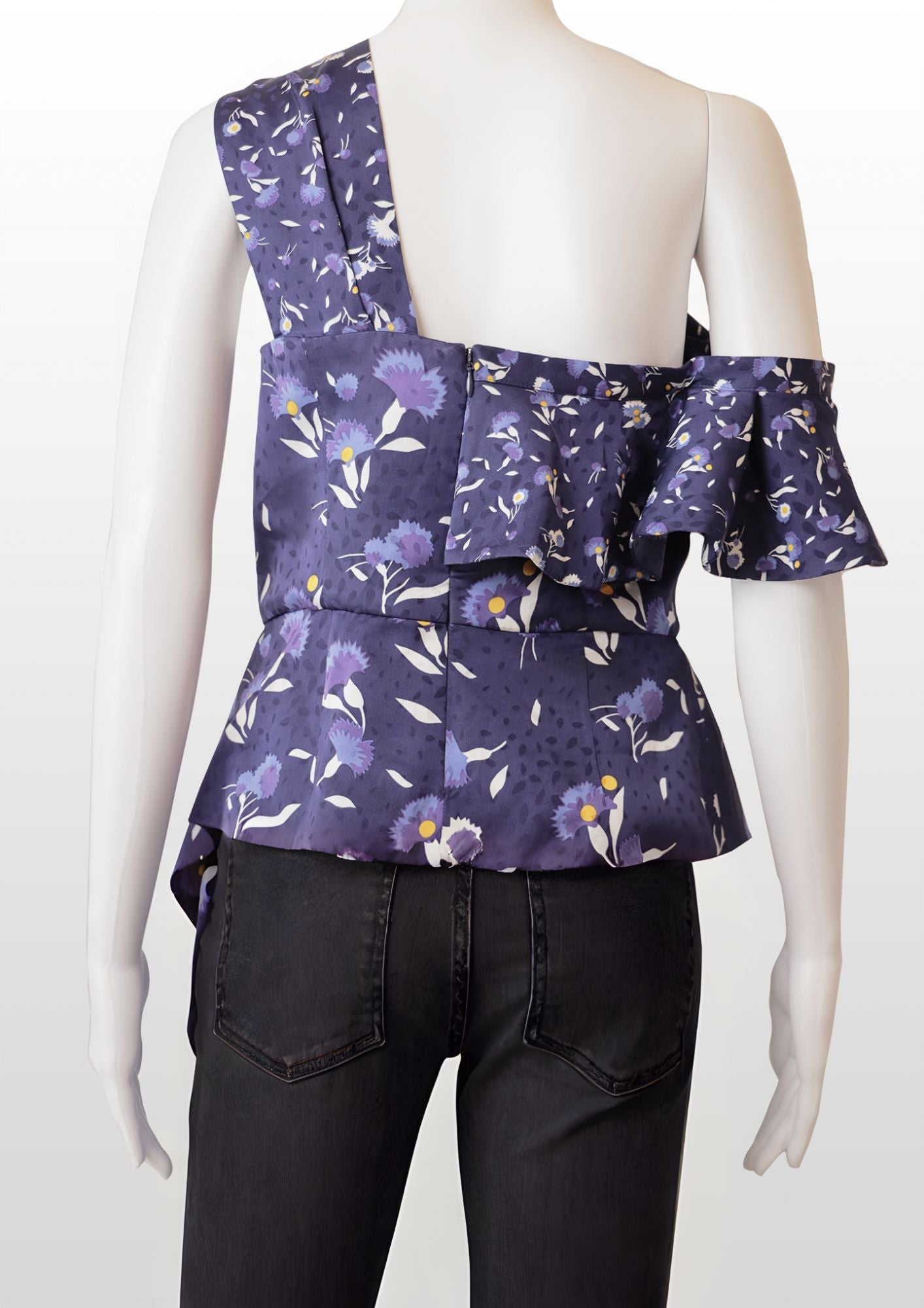 Self Portrait Floral Asymmetrical Top - Reloved - Timeless Styles