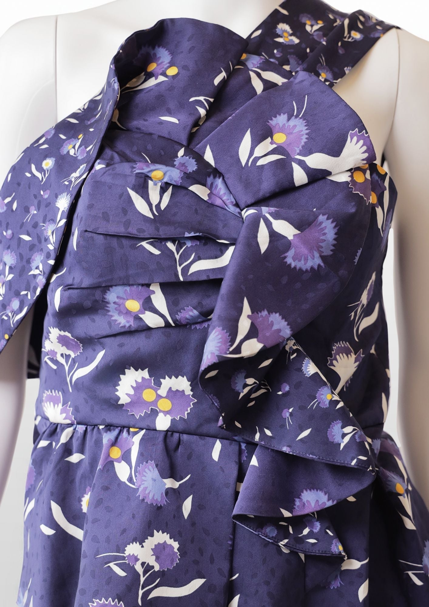 Self Portrait Floral Asymmetrical Top - Reloved - Timeless Styles