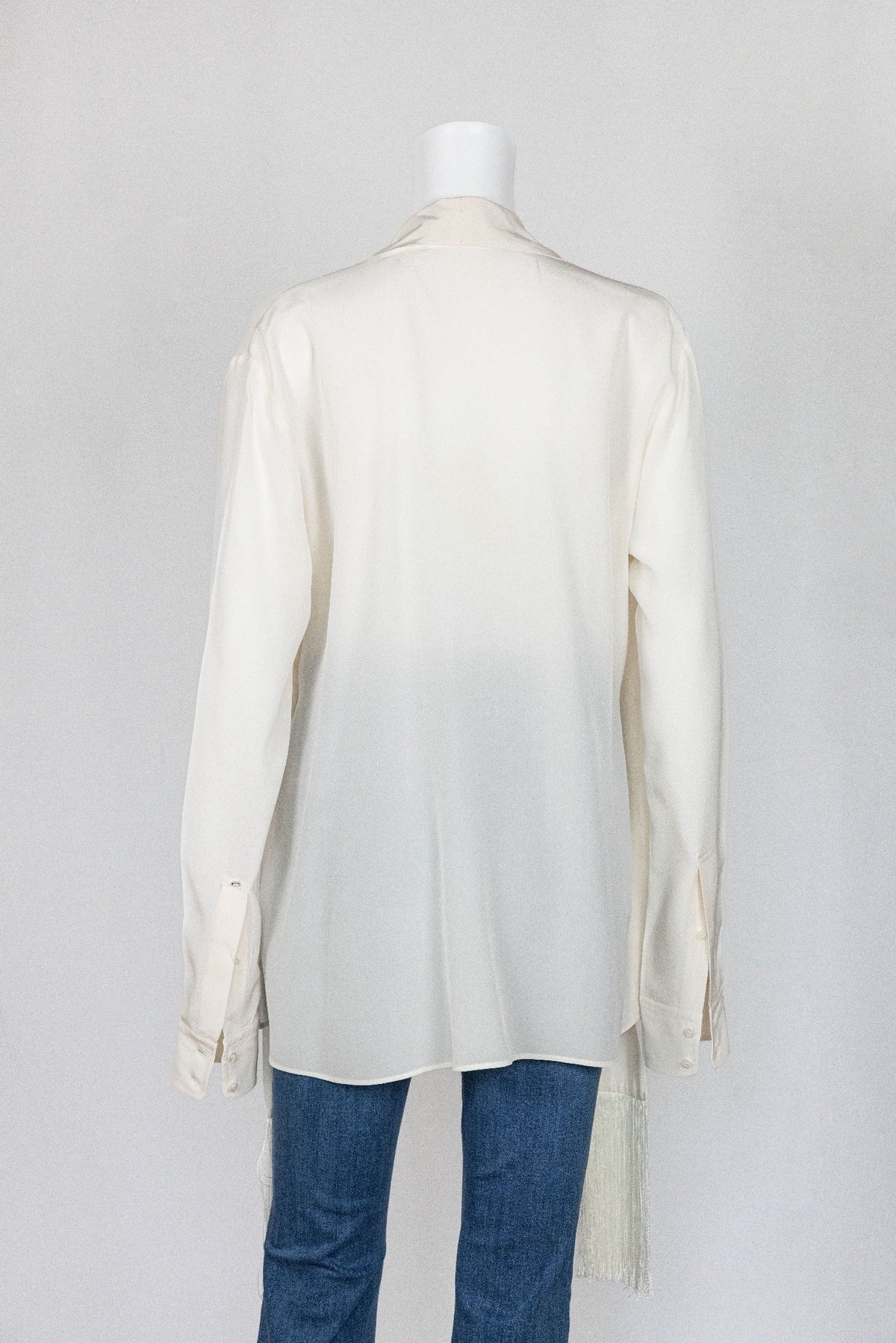Sportsmax Off-White Silk Top - Reloved - Evening and Occasion Wear