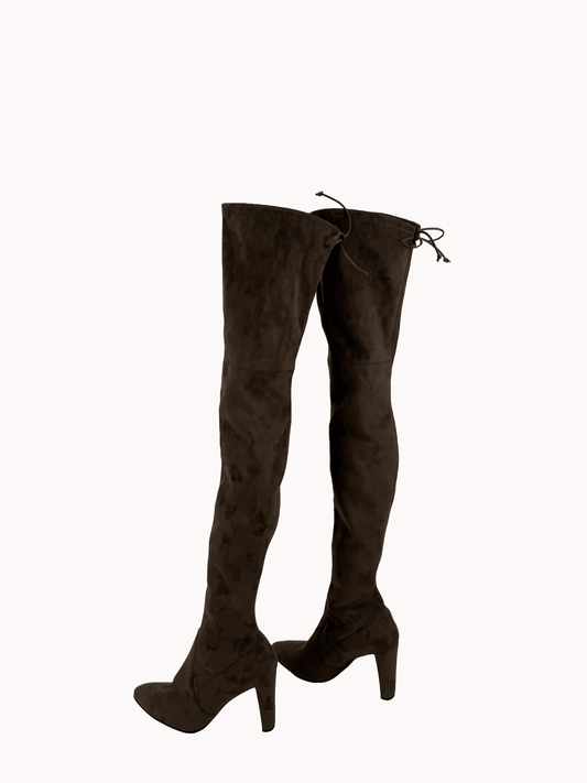 Stuart Weitzman Brown Thigh - high Boots - Reloved - Evening and Occasion Wear