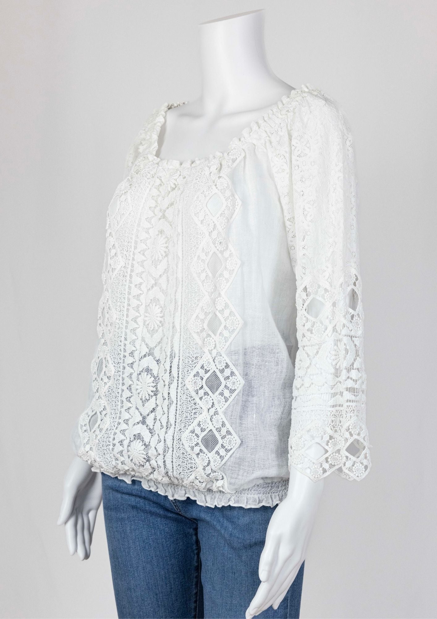 Temptation White Lace Top - Reloved - Timeless Styles